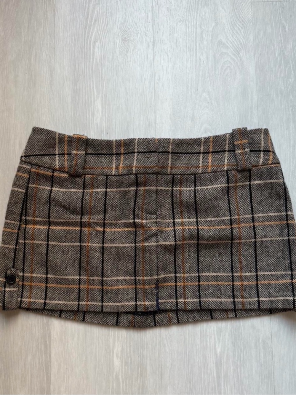 Charlotte Russe Brown and Black Plaid Mini Skirt size 11